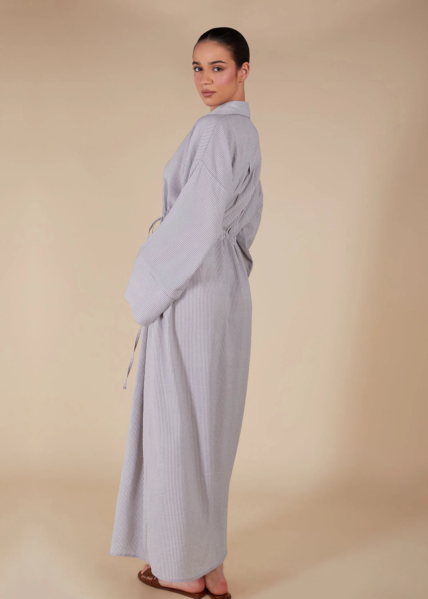 Cool Grey Drawstring Maxi - Final Sale - Image 4