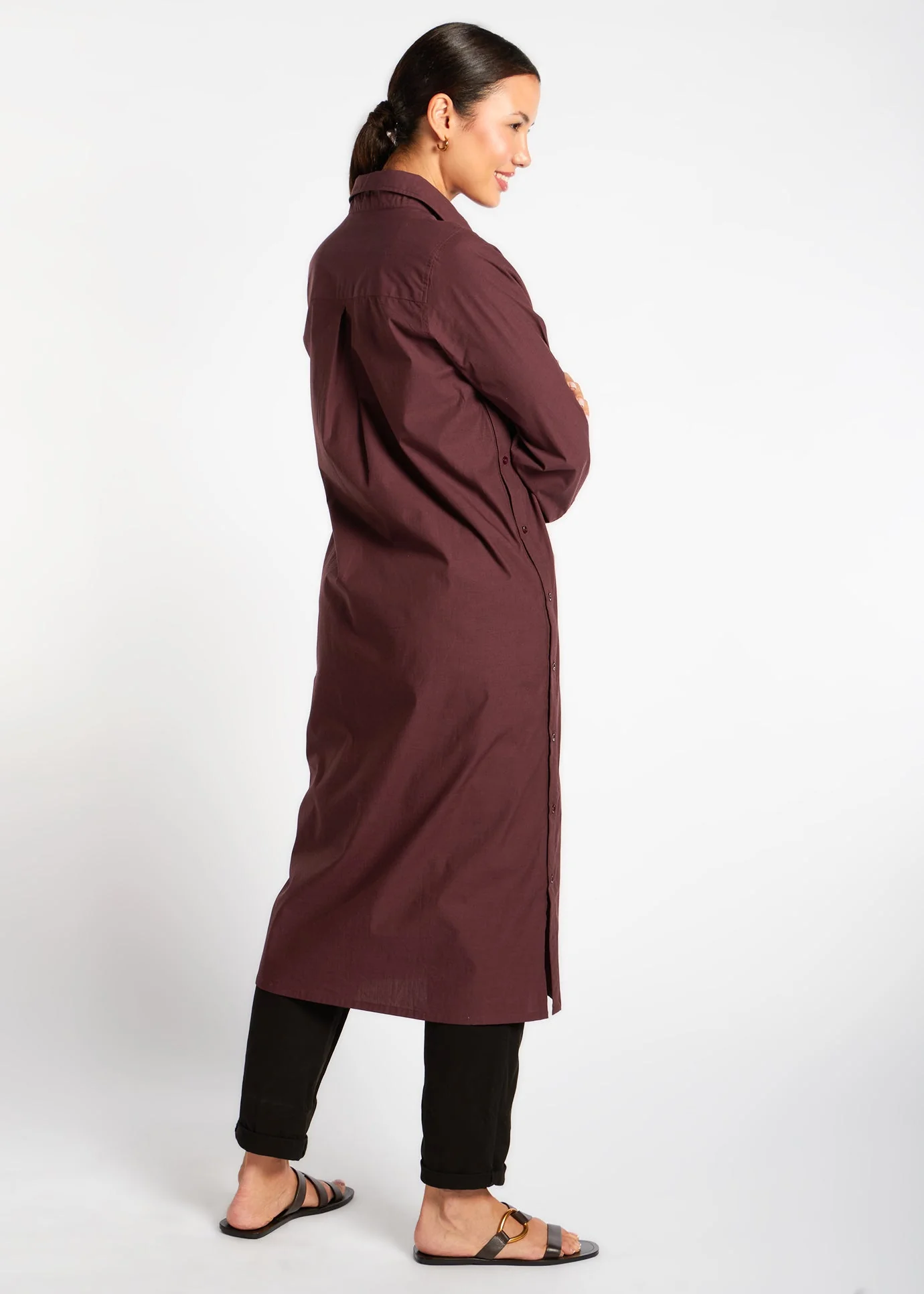 Cotton Cord Shirt Dress - Final Sale - Image 3