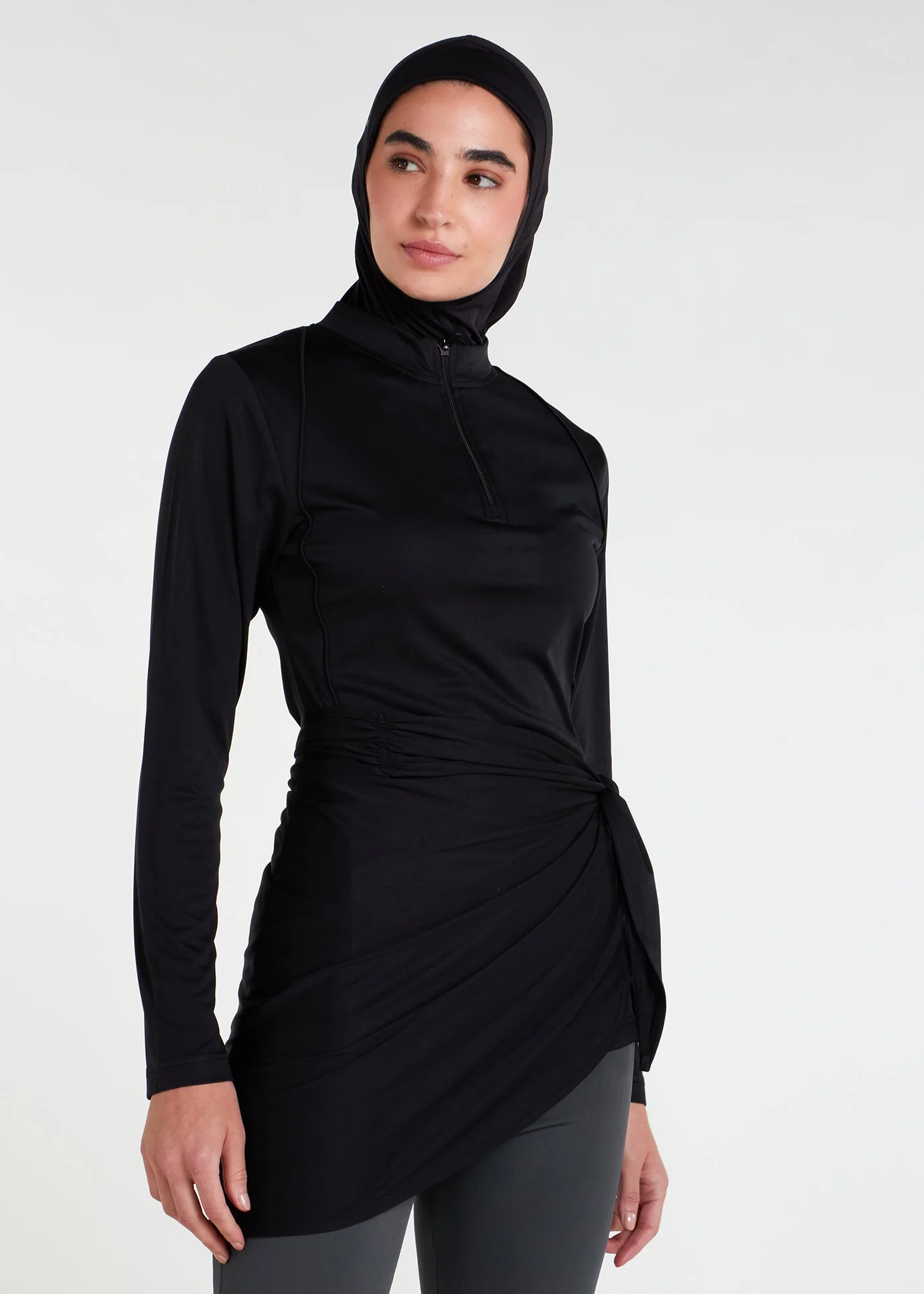 Detach Wrap Swim Top Black - Final Sale - Image 5