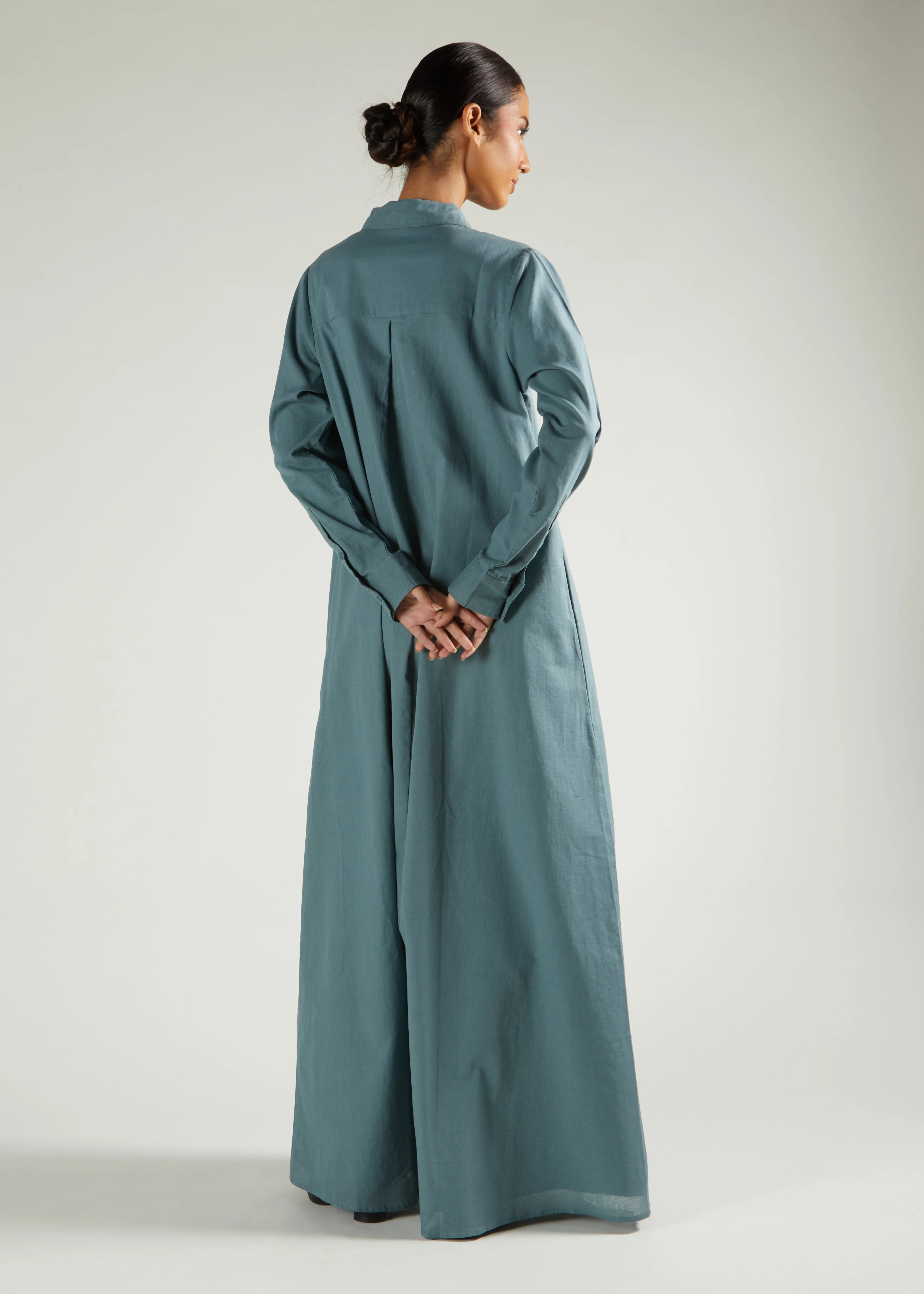 Long Line Shirt Sage - Image 3