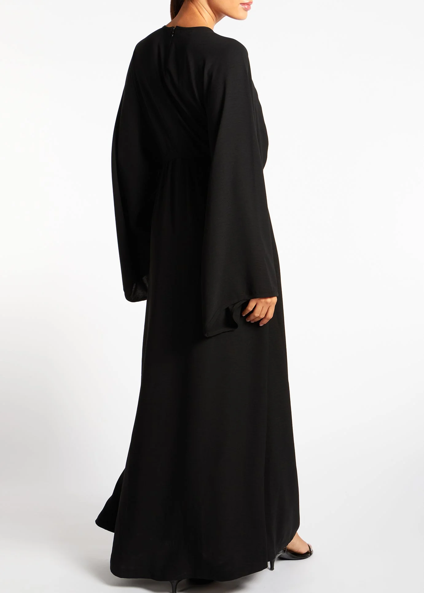 Loose Fit Abaya Black - Image 4