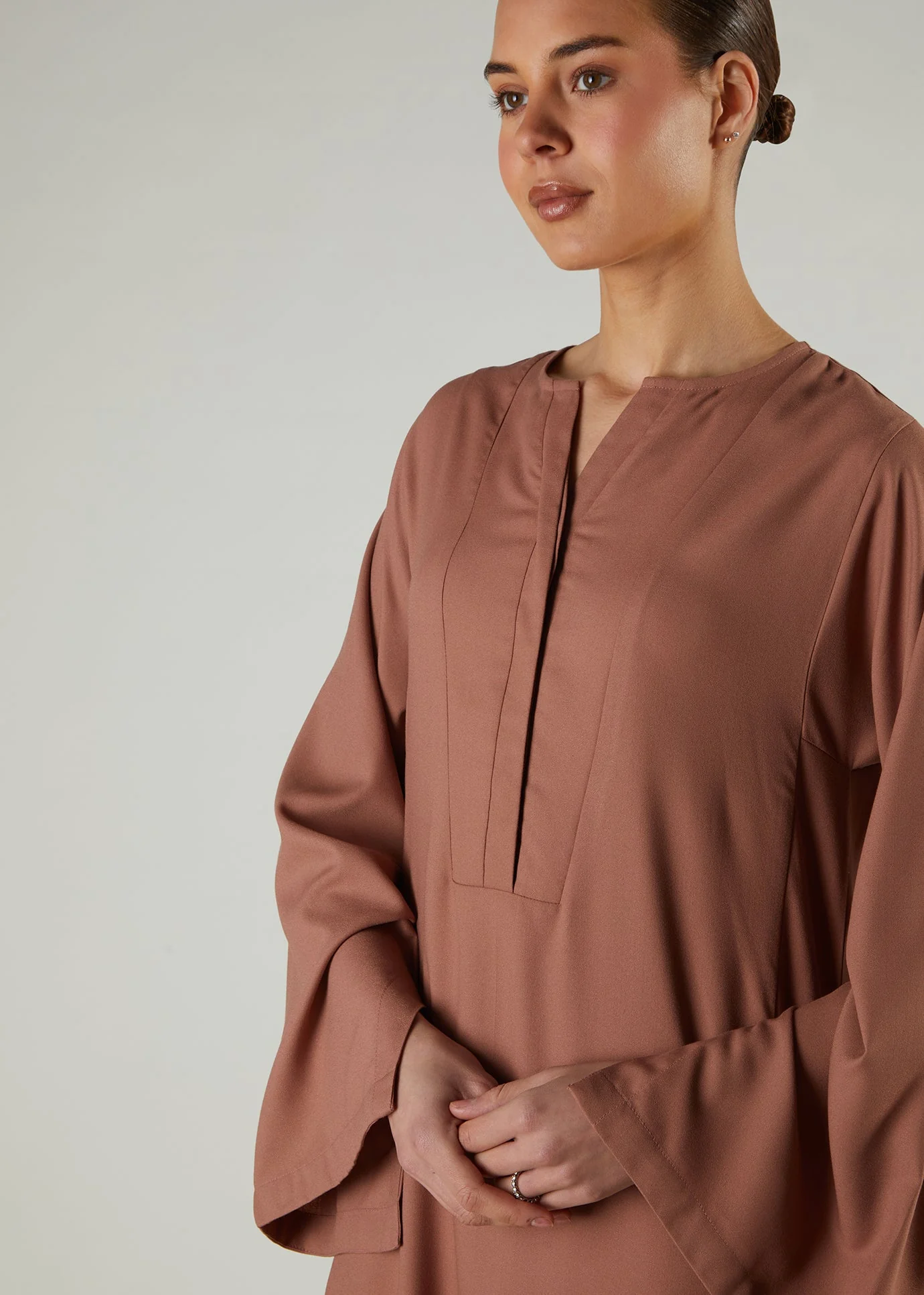 Mocha Panel Abaya - Image 4