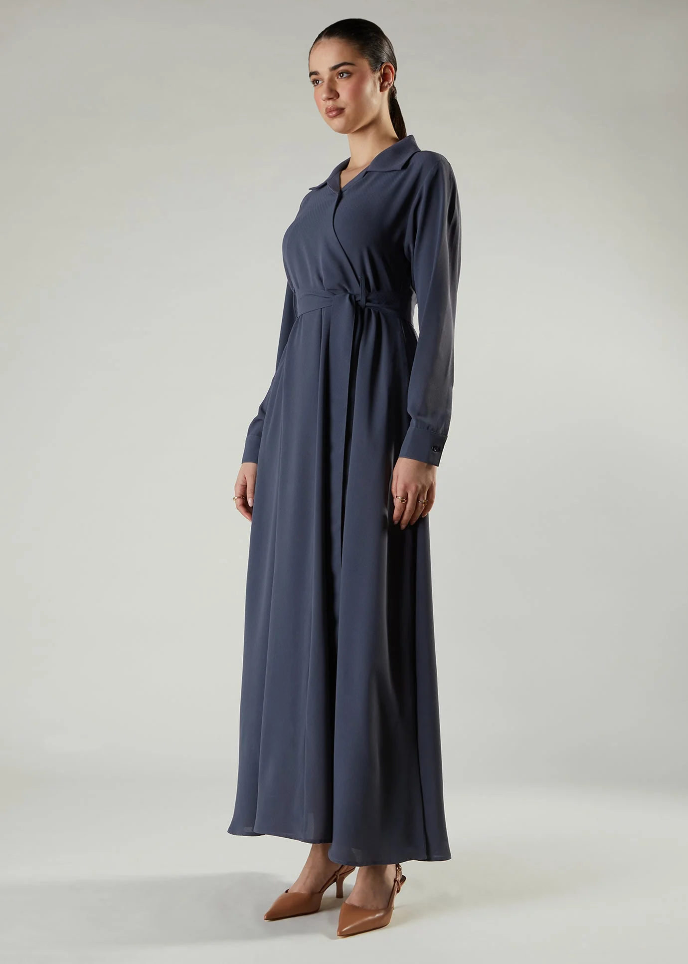 Side Wrap Maxi Blue - Image 2